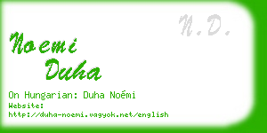 noemi duha business card
