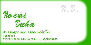 noemi duha business card